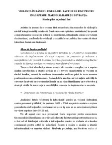 Violența în rândul tinerilor - studiu de caz pe Iași - Pagina 1