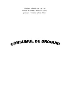 Consumul de Droguri - Pagina 1