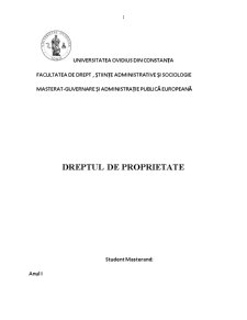 Dreptul de Proprietate - Pagina 1