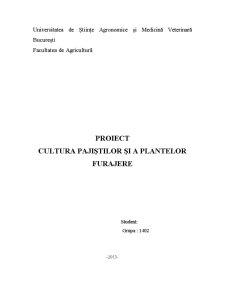 Cultura pajiștilor și a plantelor furajere în Valea Doftanei - Pagina 1
