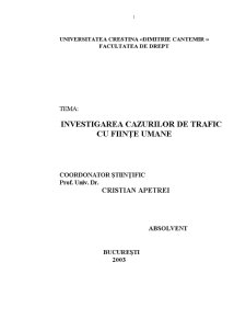 Investigarea Cazurilor de Trafic cu Ființe Umane - Pagina 1