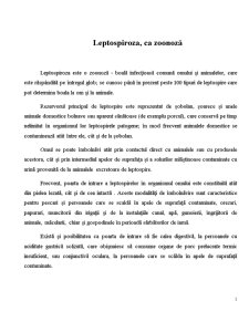 Leptospiroză - Pagina 1