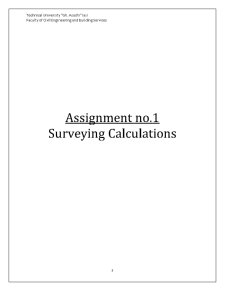 Land Surveying - Solved Assignments - Pagina 1