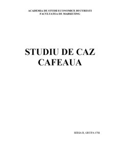 Studiu de Caz - Cafeaua - Pagina 1
