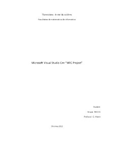 Microsoft Visual Studio C++ MFC Project - Pagina 1