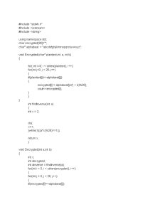 Criptarea Textelor cu Ajutorul Algoritmului Caesar și Affine - Pagina 4
