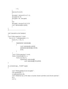 Criptarea Textelor cu Ajutorul Algoritmului Caesar și Affine - Pagina 5