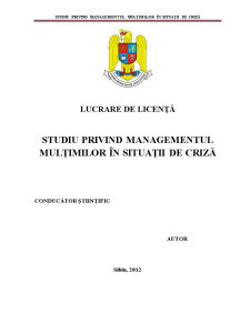 Studiu privind Managementul Mulțimilor în Situații de Criză - Pagina 1