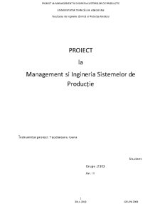 Management și ingineria sistemelor de producție - ciocolată - Pagina 1