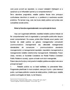 Organizarea și dezvoltarea activității de relații publice la nivel de întreprindere - Pagina 5
