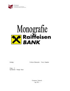 Monografie Raiffeisen Bank - Pagina 1