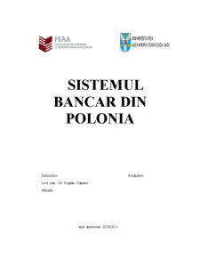 Sistemul Bancar din Polonia - Pagina 1