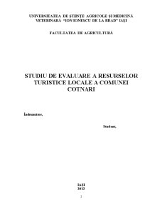 Studiu de evaluare a resurselor turistice locale a Comunei Cotnari, Județul Iași - Pagina 2