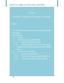Modelări complexe în mecanica vibrațiilor - Pagina 1