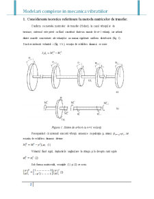 Modelări complexe în mecanica vibrațiilor - Pagina 2