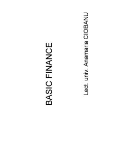 Basic Finance - Pagina 1