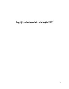 Îngrijirea pacientului cu HIV - Pagina 2
