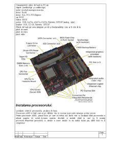 Vederea generală a plachetei de sistemă - Pagina 2
