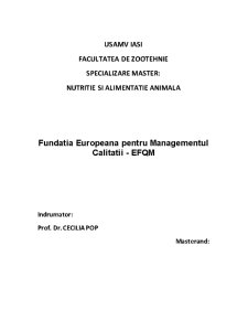 Fundația Europeană pentru Managementul Calității - EFQM - Pagina 1