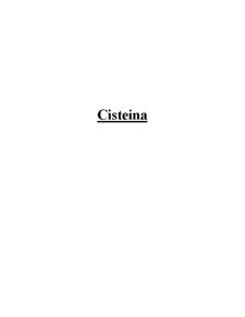 Cisteina - Pagina 1
