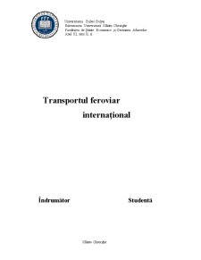 Transportul Feroviar Internațional - Pagina 1