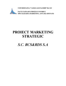 Marketing Strategic - SC RDS&RCS SA - Pagina 1