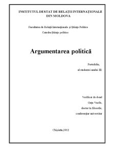 Argumentarea Politică - Pagina 1