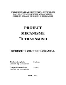 Reductor Cilindric-Coaxial - Pagina 1