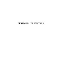 Perioada prenatală - Pagina 1
