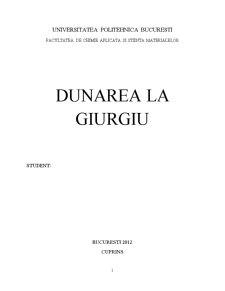 Monitorizarea Dunării la Giurgiu - Pagina 1