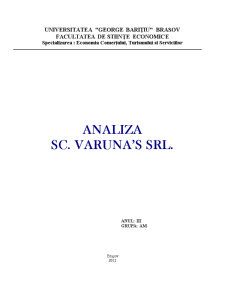 Analiza SC Varuna's SRL - Pagina 1