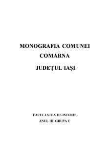 Monografia Comunei Comarna - Pagina 1