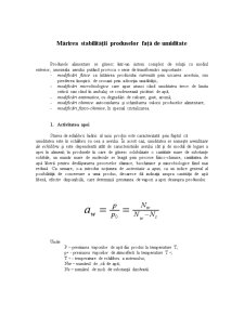 Mărirea stabilității produselor față de umiditate - Pagina 1