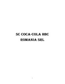 Management operațional și performanțe ecologice Coca-Cola HBC - Pagina 1