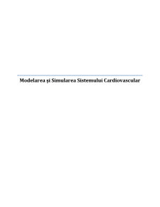 Modelarea și Simularea Sistemului Cardiovascular - Pagina 1