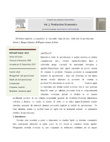 Traducere Articol - Modeling Defaults Companies în Multy Chain Supply Management - Pagina 1