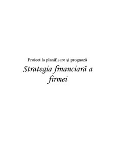 Strategia Financiară a Firmei - Pagina 1