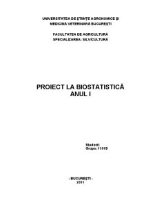 Biostatistică - Pagina 1