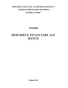 Resursele financiare ale băncilor - Pagina 1