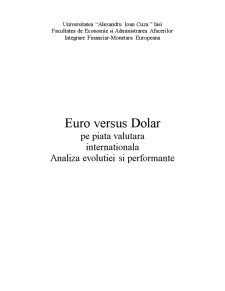 Euro versus Dolar - Pagina 1
