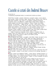 Castele și cetăți din Brașov - Pagina 1