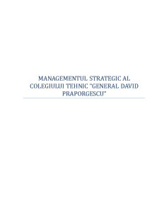 Managementul Strategic al unui Colegiu Tehnic - Pagina 1