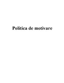 Politică de motivare - Pagina 1