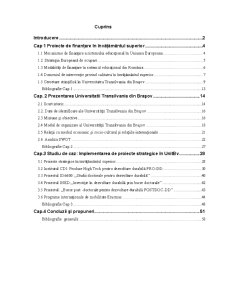 Proiecte Strategice în Învățământul Superior - Pagina 1