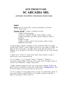 Site prezentare SC Arcadia SRL - producător de mobilier și decorațiuni din fier forjat - Pagina 1