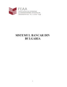Sistemul bancar din Bulgaria - Pagina 1