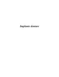 Implante dentare - Pagina 1