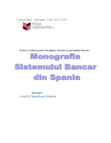 Monografia Sistemului Bancar din Spania - Pagina 1