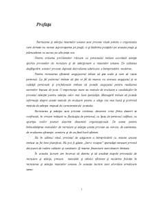 Recrutarea si Selectia Resurselor Umane - Surse, Metode si Principii de Aplicare - Pagina 5