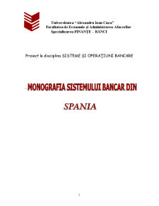 Monografia Sistemului Bancar Spaniol - Pagina 2